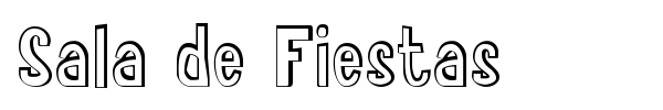 Sala de Fiestas font preview